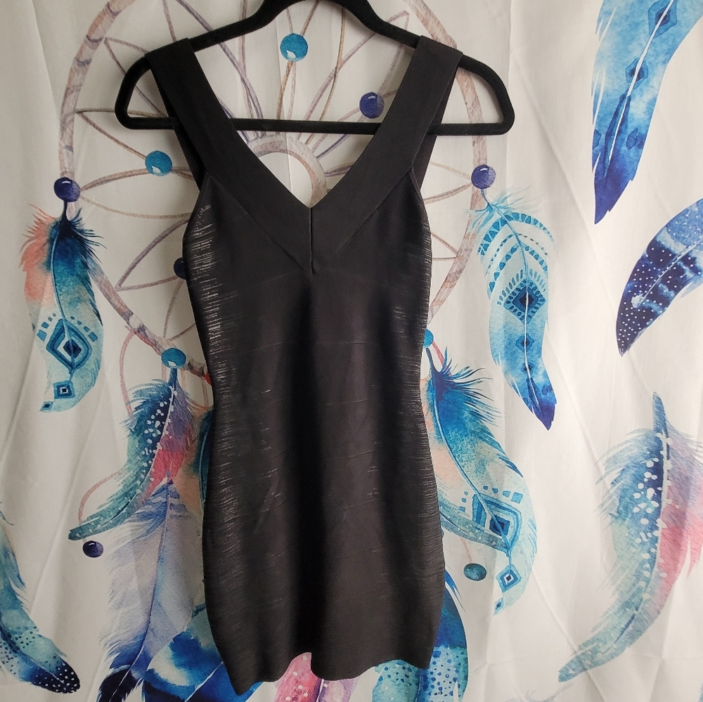 Black mini dress